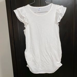 Old Navy Maternity Tee with ruffle sleeves